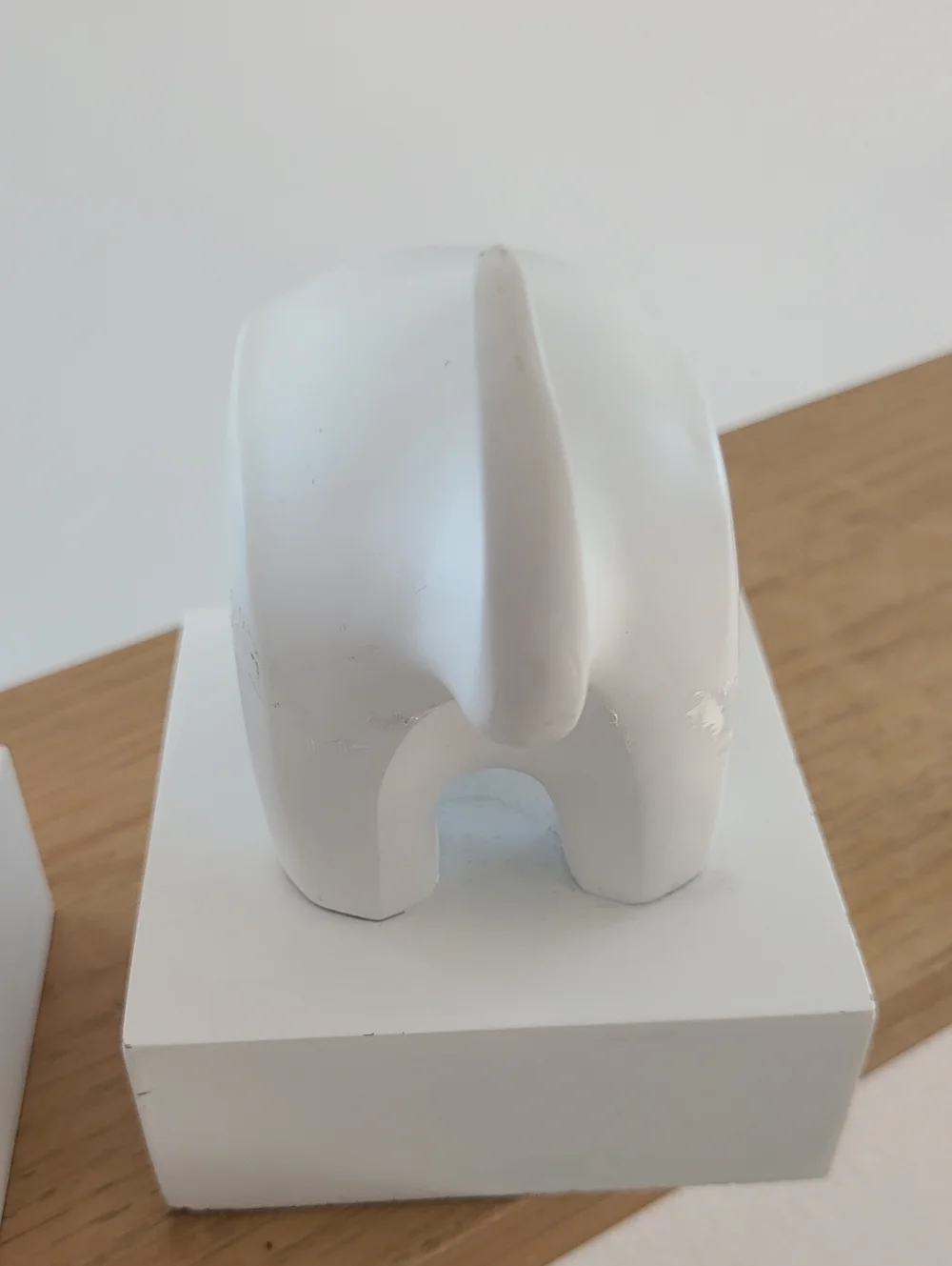 Jonathan Adler White Ceramic Dachshund Bookends - Decorative Home Accent